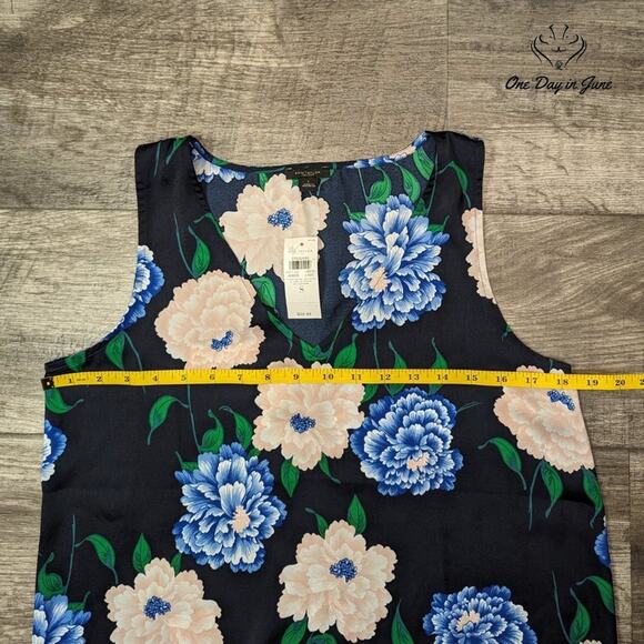 Ann Taylor Floral V Neck Tank Top Size S - Picture 3 of 5